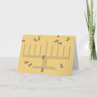 Cartes Pour Fêtes Annuelles Honeybee menorah