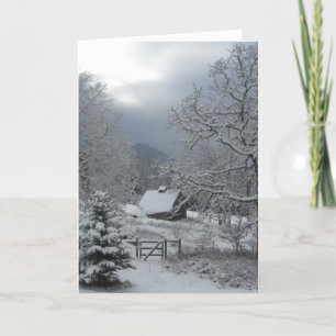 Cartes Pour Fêtes Annuelles Hood River Hiver Joyeuses vacances!