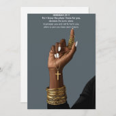 Cartes Pour Fêtes Annuelles Hope & Future Jeremiah 29:11 Faith Art (Devant / Derrière)