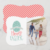 CARTES POUR FÊTES ANNUELLES HOPPY EASTER (Devant / Derrière)
