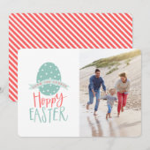 CARTES POUR FÊTES ANNUELLES HOPPY EASTER (Devant / Derrière)
