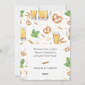 Cartes Pour Fêtes Annuelles Hoppy Holidays Chalkboard Flat Holiday Card (Dos)