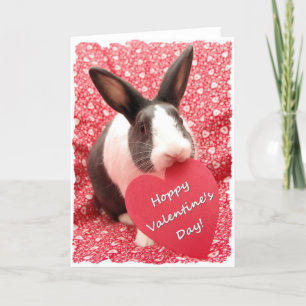 Cartes Pour Fêtes Annuelles "Hoppy Valentine's Day" (vide à l'intérieur)