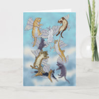 Horloge d'Angel Chats par Rachel Armington