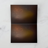 Cartes Pour Fêtes Annuelles Horloge Steampunk avec des engrenages anciens (Intérieur)