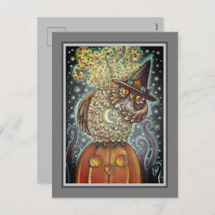 CARTES POUR FÊTES ANNUELLES HORSEMAN OWL SANS TÊTE, OISEAU COUCHANT