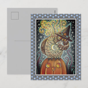 CARTES POUR FÊTES ANNUELLES HORSEMAN OWL SANS TÊTE, OISEAU COUCHANT