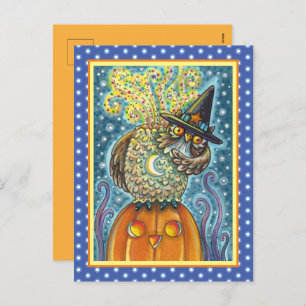 CARTES POUR FÊTES ANNUELLES HORSEMAN OWL SANS TÊTE, OISEAU COUCHANT
