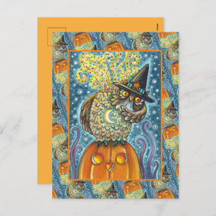 CARTES POUR FÊTES ANNUELLES HORSEMAN OWL SANS TÊTE, OISEAU COUCHANT