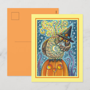 CARTES POUR FÊTES ANNUELLES HORSEMAN OWL SANS TÊTE, OISEAU COUCHANT