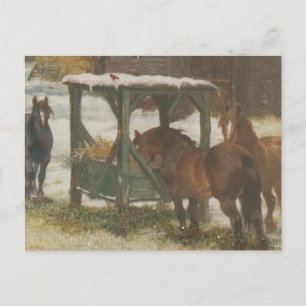 Cartes Pour Fêtes Annuelles Horses on Noël