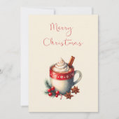 Cartes Pour Fêtes Annuelles Hot Chocolate Christmas Card (Devant)
