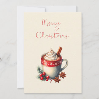 Cartes Pour Fêtes Annuelles Hot Chocolate Christmas Card