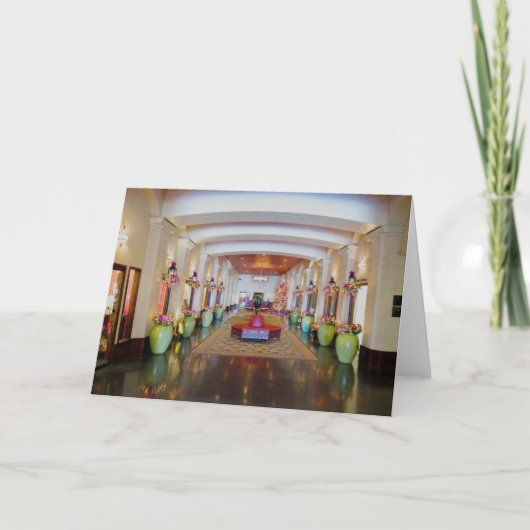 Cartes Pour Fêtes Annuelles Hôtel hawaïen royal (Devant)