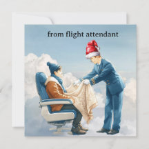 Hôtesse de l'air Accueil de vol de Noël