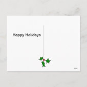 Cartes Pour Fêtes Annuelles Houes de vacances (Dos)