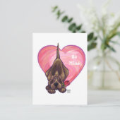 Cartes Pour Fêtes Annuelles Hound Dog Valentine's Day (Debout devant)