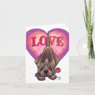 Cartes Pour Fêtes Annuelles Hound Dog Valentine's Day
