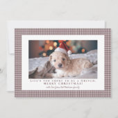 Cartes Pour Fêtes Annuelles Houndstooth Light Chocolate Cosmos photo cadre (Devant)