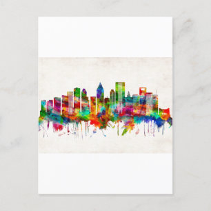Cartes Pour Fêtes Annuelles Houston Texas Skyline