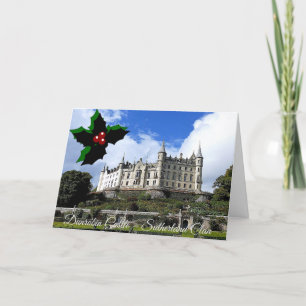 Cartes Pour Fêtes Annuelles Houx du château de Dunrobin du clan Sutherland