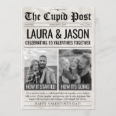 Cartes Pour Fêtes Annuelles How it Started How its Going Valentine Newspaper (Devant)