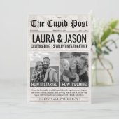 Cartes Pour Fêtes Annuelles How it Started How its Going Valentine Newspaper (Debout devant)