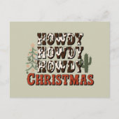 Cartes Pour Fêtes Annuelles Howdy Howdy Howdy Noël Famille Noël Noël Jeu cadea (Devant)