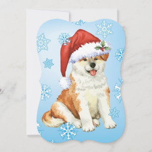 Cartes Pour Fêtes Annuelles Howlidays heureux Akita