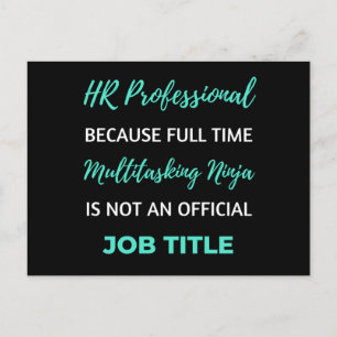 Cartes Pour Fêtes Annuelles HR Professionnel Parce Que Multitâche À Temps Plei