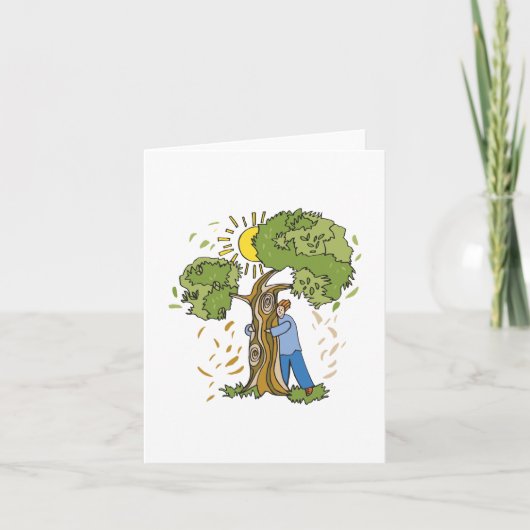 Cartes Pour Fêtes Annuelles Hugger d'arbre (Devant)