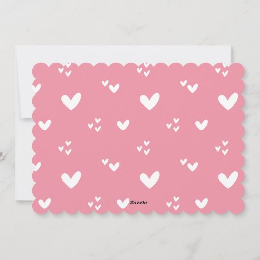 Cartes Pour Fêtes Annuelles Hugs & Baisers & Voeux de Saint Valentin (Dos)