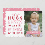 Cartes Pour Fêtes Annuelles Hugs & Baisers & Voeux de Saint Valentin