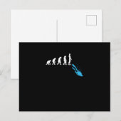 Cartes Pour Fêtes Annuelles Human Evolution Funny Plongée plongée plongée Grap (Devant / Derrière)