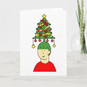 Cartes Pour Fêtes Annuelles Humeur de coiffure de Noël