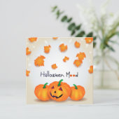 Cartes Pour Fêtes Annuelles Humeur d'Halloween (Debout devant)