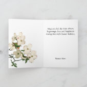 Cartes Pour Fêtes Annuelles Humming Birming on Dogwood Salutation de Pâques (Intérieur)