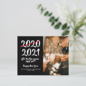 Cartes Pour Fêtes Annuelles Humour Corona Virus 2020 2021 Nouvel An (Debout devant)