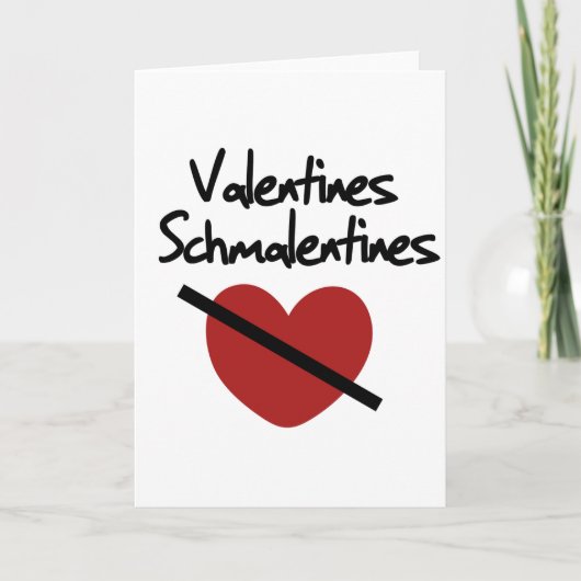 Cartes Pour Fêtes Annuelles Humour de jour anti valentines (Devant)