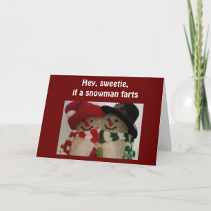 Cartes Pour Fêtes Annuelles Humour DE LA NEIGE - NOËL SUÉTIE