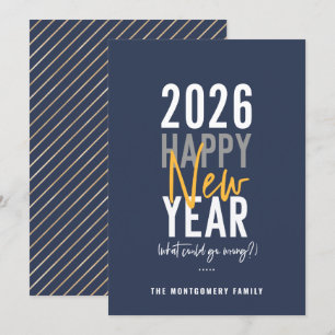 Cartes Pour Fêtes Annuelles Humour de la nouvelle année 2023