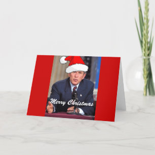 Cartes Pour Fêtes Annuelles Humour de Noël de George W. Bush