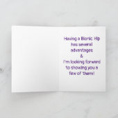 Cartes Pour Fêtes Annuelles Humour de remplacement de la hanche (Intérieur)