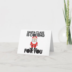 Cartes Pour Fêtes Annuelles Humour de Satan Claus