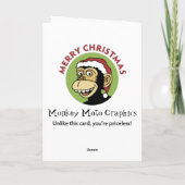 Cartes Pour Fêtes Annuelles Humour de vacances (Dos)