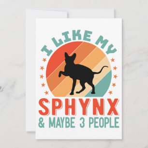 Cartes Pour Fêtes Annuelles Humour du propriétaire canadien de chats en sphynx