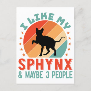 Cartes Pour Fêtes Annuelles Humour du propriétaire canadien de chats en sphynx