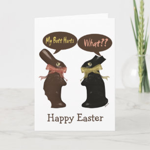Cartes Pour Fêtes Annuelles Humour lapin de Pâques
