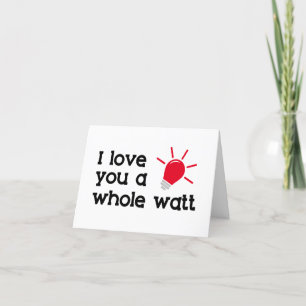 Cartes Pour Fêtes Annuelles Humour Valentine Punny Je T'Aime Toute Une Watt