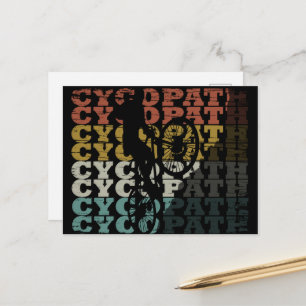 Cartes Pour Fêtes Annuelles Humour VTT - Cyclisme Drôle - Cycopathe